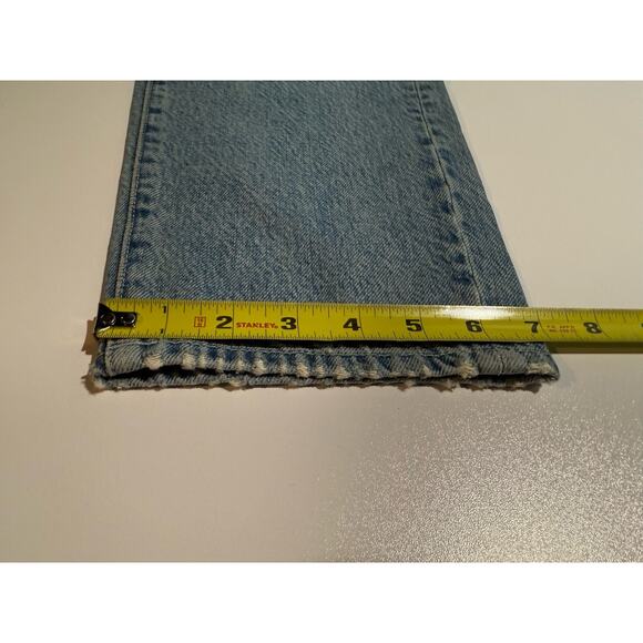 MOTHER Mens Stubbie Chaser Shoo! Wash Size 30 Ankle Jeans Button Fly Light Wash - Picture 14 of 14